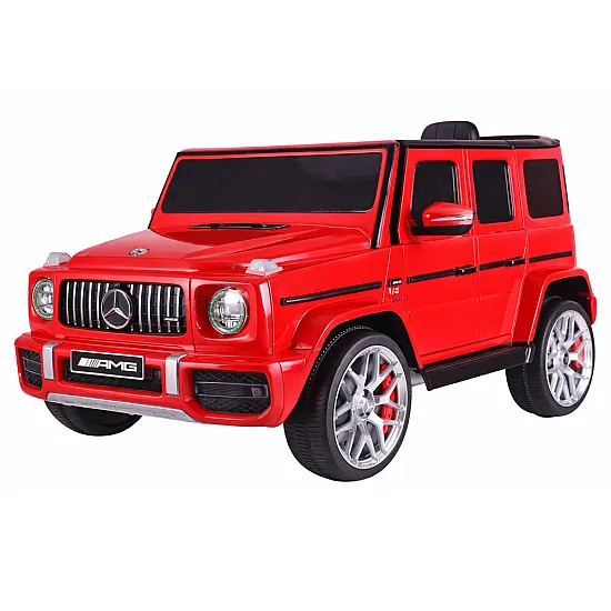 Raudonas elektrinis automobilis Mercedes G63 S306-1 Elektrinės mašinėlės vaikams