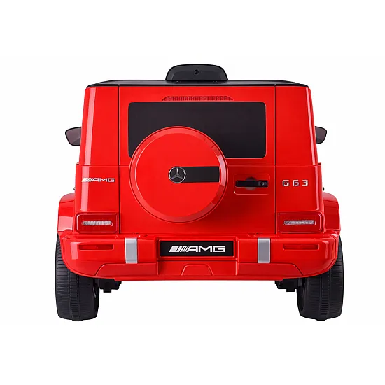 Raudonas elektrinis automobilis Mercedes G63 S306-1 Elektrinės mašinėlės vaikams