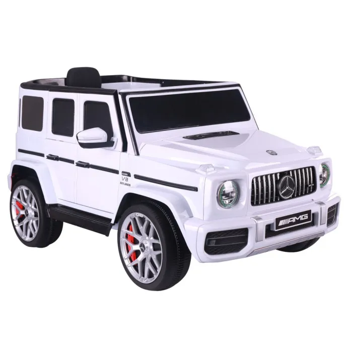 Baltas elektrinis automobilis Mercedes G63 S306-1 Elektrinės mašinėlės vaikams