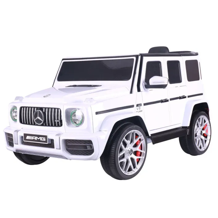Baltas elektrinis automobilis Mercedes G63 S306-1 Elektrinės mašinėlės vaikams