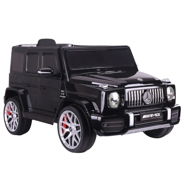 Juodas elektrinis automobilis vaikams Mercedes G63 S306-1 Elektrinės mašinėlės vaikams