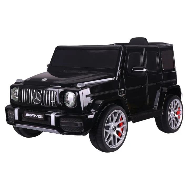 Juodas elektrinis automobilis vaikams Mercedes G63 S306-1 Elektrinės mašinėlės vaikams