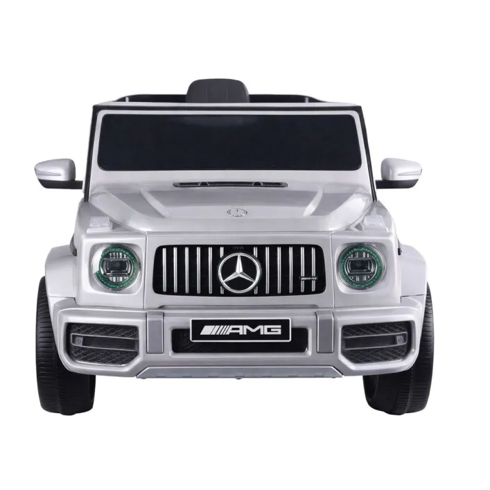 Sidabrinis elektrinis automobilis Mercedes G63 S306-1 Elektrinės mašinėlės vaikams