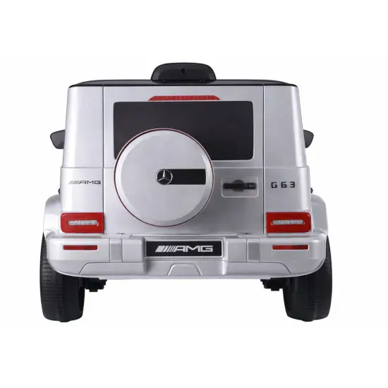 Sidabrinis elektrinis automobilis Mercedes G63 S306-1 Elektrinės mašinėlės vaikams