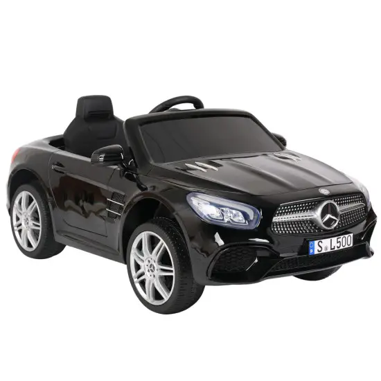 Juodas elektrinis automobilis Mercedes SL500 S506 Elektrinės mašinėlės vaikams