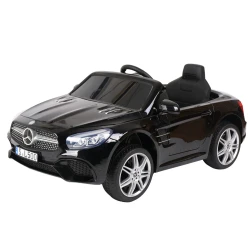 Juodas elektrinis automobilis Mercedes SL500 S506