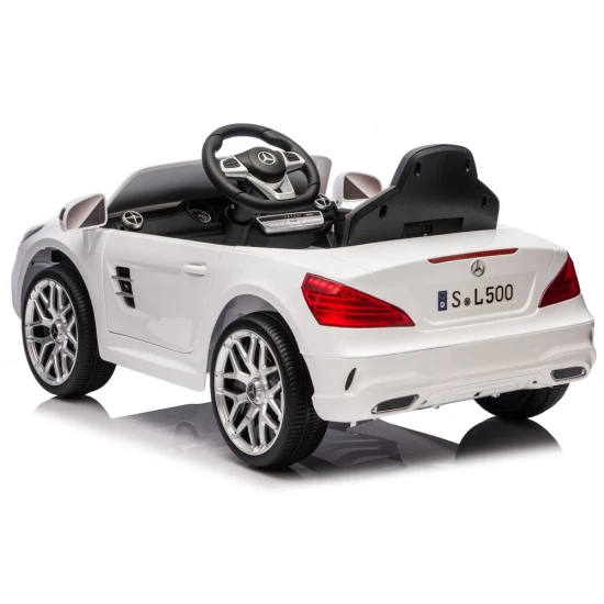 Baltas elektrinis automobilis Mercedes SL500 S506 Elektrinės mašinėlės vaikams