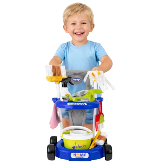 Children's Cleaning Set Stroller Interactive Vacuum Cleaner Accessories Buitiniai prietaisai, virtuvės