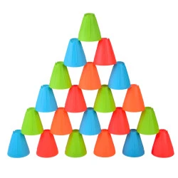 Edukacinis įgūdžių žaidimas „Fast Cups 3in1 Balls Cups“ 38 vnt.