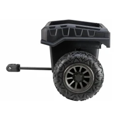 5988-B Universali priekaba akumuliatorinėms transporto priemonėms, juodos spalvos