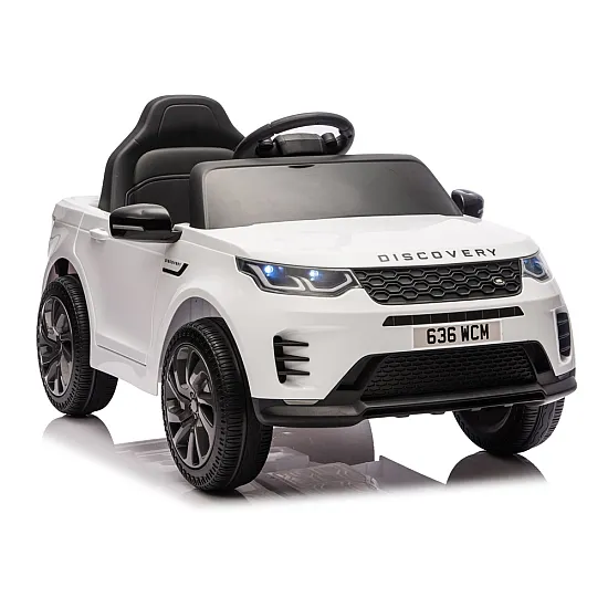 Baltas elektrinis automobilis Land Rover Discovery DLS-K06 Elektrinės mašinėlės vaikams