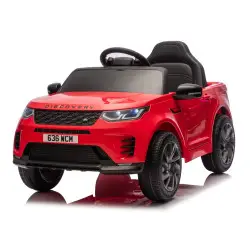 Raudonas elektrinis automobilis Land Rover Discovery DLS-K06