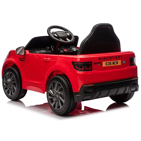 Raudonas elektrinis automobilis Land Rover Discovery DLS-K06 Elektrinės mašinėlės vaikams