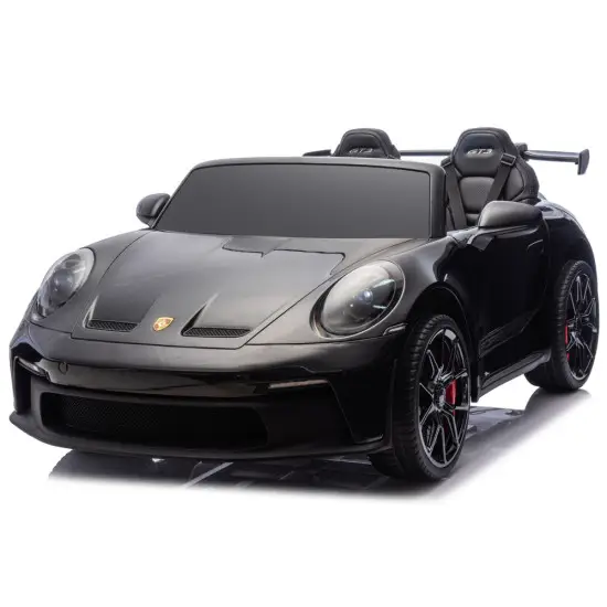 Juodas elektrinis automobilis DK-P911 Porsche GT3 Elektrinės mašinėlės vaikams
