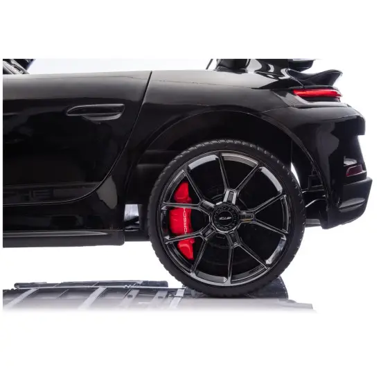 Juodas elektrinis automobilis DK-P911 Porsche GT3 Elektrinės mašinėlės vaikams