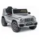 Sidabrinis akumuliatorinis automobilis Mercedes AMG G 63 Elektrinės mašinėlės vaikams