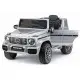 Sidabrinis akumuliatorinis automobilis Mercedes AMG G 63 Elektrinės mašinėlės vaikams
