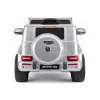 Sidabrinis akumuliatorinis automobilis Mercedes AMG G 63 Elektrinės mašinėlės vaikams