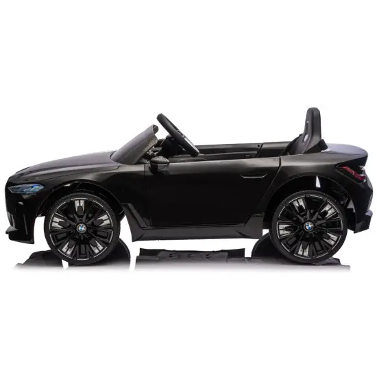 Juodas akumuliatorinis automobilis BMW i4 4x4 JE1009 Elektrinės mašinėlės vaikams