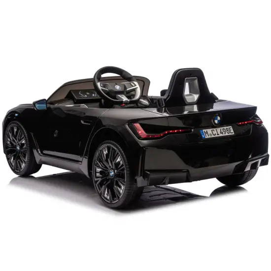 Juodas akumuliatorinis automobilis BMW i4 4x4 JE1009 Elektrinės mašinėlės vaikams