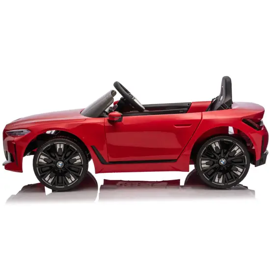 Raudonas akumuliatorinis automobilis BMW i4 4x4 JE1009 Elektrinės mašinėlės vaikams