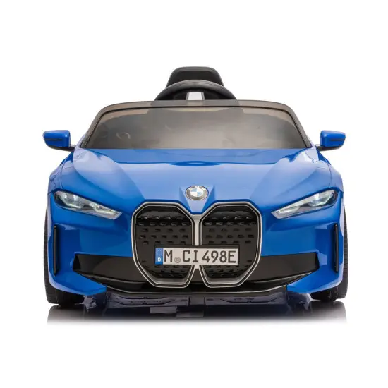 Mėlynas akumuliatorinis automobilis BMW i4 4x4 JE1009 Elektrinės mašinėlės vaikams