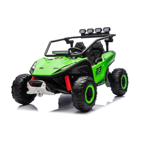 Žalias Akumuliatorinis automobilis DM-109, 24 V, 4x4 Elektrinės mašinėlės vaikams