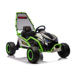 Baterijomis maitinamas žalias automobilis DM-107, 24 V