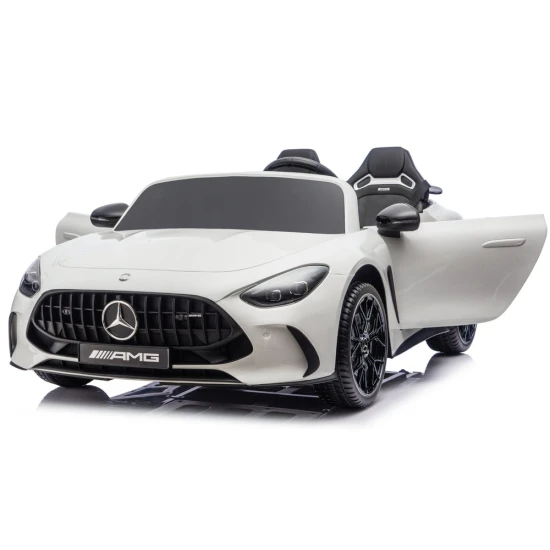 Baltas Mercedes GT63 AMG DK-GT63 24 V Elektrinės mašinėlės vaikams