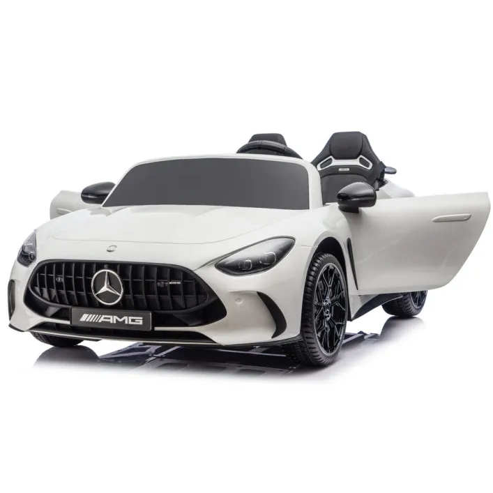 Baltas Mercedes GT63 AMG DK-GT63 24 V Elektrinės mašinėlės vaikams