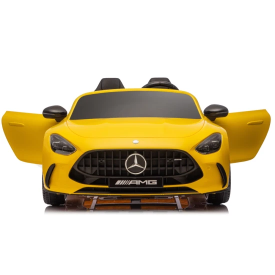 Geltonas Mercedes GT63 AMG DK-GT63“ 24 V akumuliatorinis automobilis Elektrinės mašinėlės vaikams