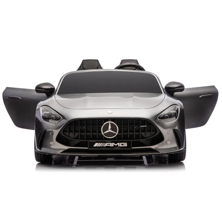 Pilkos Mercedes GT63 AMG DK-GT63 24 V elektrinis vaikiškas automobilis Elektrinės mašinėlės vaikams