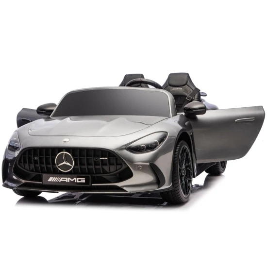 Pilkos Mercedes GT63 AMG DK-GT63 24 V elektrinis vaikiškas automobilis Elektrinės mašinėlės vaikams