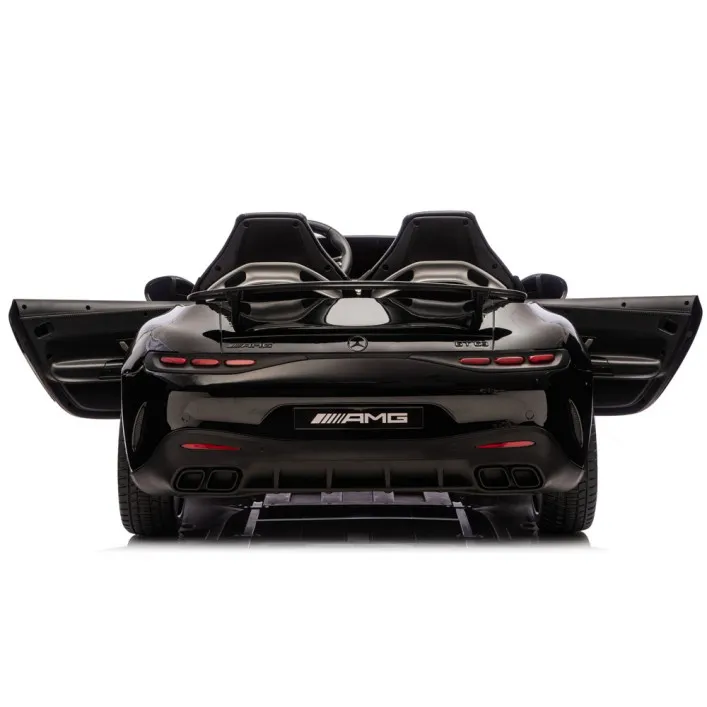 Juodas Mercedes GT63 AMG DK-GT63 24 V automobilis Elektrinės mašinėlės vaikams