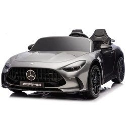 Pilkas Mercedes GT63 AMG DK-GT63 24 V elektrinis vaikiškas automobilis