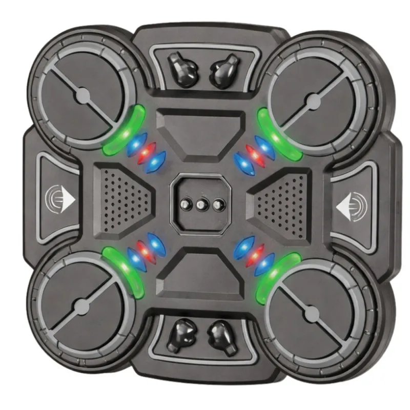 Interactive Musical Boxing Shield with LED Lights 3 Levels Black Stalo ir sporto žaidimai