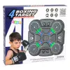 Interactive Musical Boxing Shield with LED Lights 3 Levels Black Stalo ir sporto žaidimai
