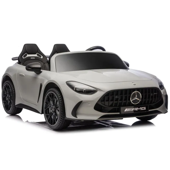 Šviesiai pilkas Mercedes GT63 AMG DK-GT63 24 V akumuliatorinis automobilis Elektrinės mašinėlės vaikams