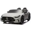 Šviesiai pilkas Mercedes GT63 AMG DK-GT63 24 V akumuliatorinis automobilis Elektrinės mašinėlės vaikams