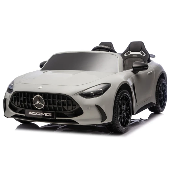Šviesiai pilkas Mercedes GT63 AMG DK-GT63 24 V akumuliatorinis automobilis Elektrinės mašinėlės vaikams
