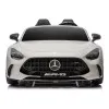 Šviesiai pilkas Mercedes GT63 AMG DK-GT63 24 V akumuliatorinis automobilis Elektrinės mašinėlės vaikams