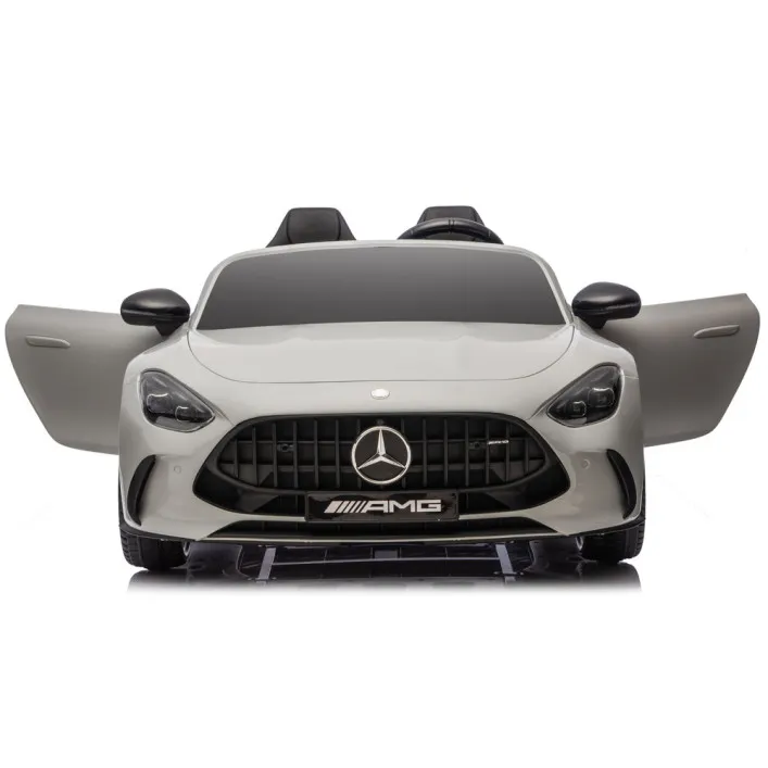 Šviesiai pilkas Mercedes GT63 AMG DK-GT63 24 V akumuliatorinis automobilis Elektrinės mašinėlės vaikams