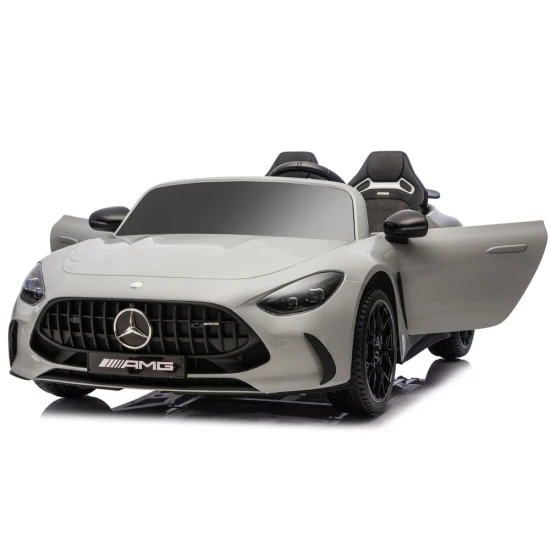 Šviesiai pilkas Mercedes GT63 AMG DK-GT63 24 V akumuliatorinis automobilis Elektrinės mašinėlės vaikams