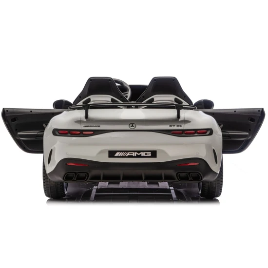 Šviesiai pilkas Mercedes GT63 AMG DK-GT63 24 V akumuliatorinis automobilis Elektrinės mašinėlės vaikams