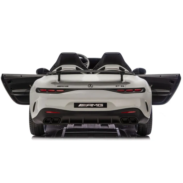 Šviesiai pilkas Mercedes GT63 AMG DK-GT63 24 V akumuliatorinis automobilis Elektrinės mašinėlės vaikams