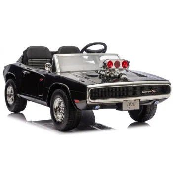 Akumuliatorinis juodas automobilis Dodge Charger R/T DLS-K12