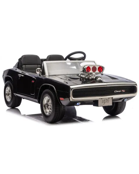 Akumuliatorinis juodas automobilis Dodge Charger R/T DLS-K12