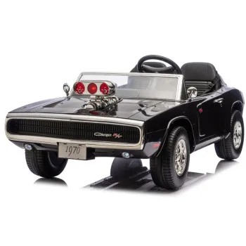 Akumuliatorinis juodas automobilis Dodge Charger R/T DLS-K12