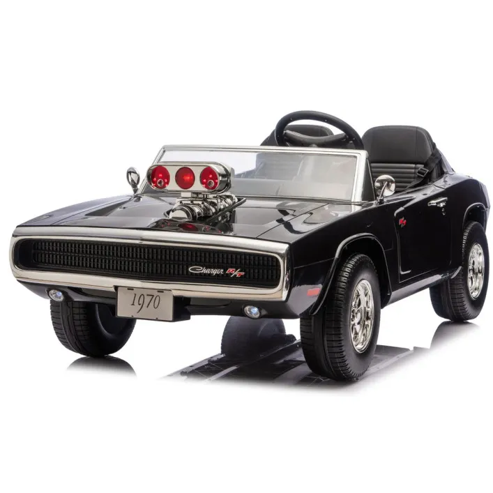 Dodge Charger R/T DLS-K12 24V7Ah Black Battery Car Elektrinės mašinėlės vaikams