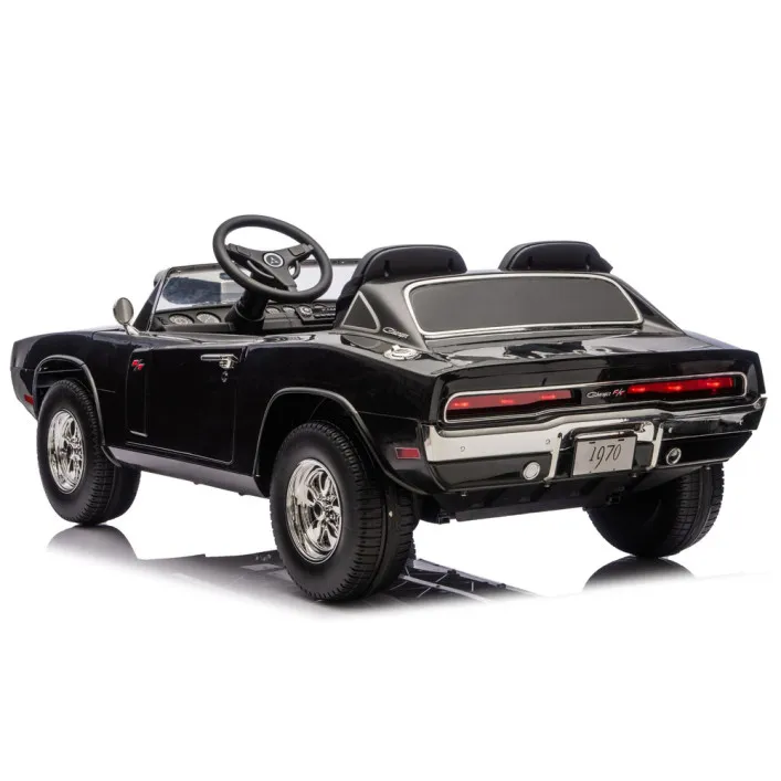 Dodge Charger R/T DLS-K12 24V7Ah Black Battery Car Elektrinės mašinėlės vaikams